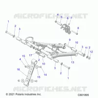 SUSPENSION, FRONT TORQUE ARM