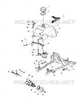FUEL TANK AND CARBURETOR MOUNTING