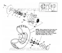 FRONT WHEEL ASSEMBLY  4X4 400L W948140 (4926772677B005)