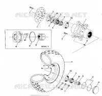 FRONT WHEEL ASSEMBLY 350 4X4 / W928139 (4922832283019A)