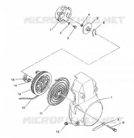 RECOIL STARTER ASSEMBLY WIDETRAK / 0932064 (4922982298038A)