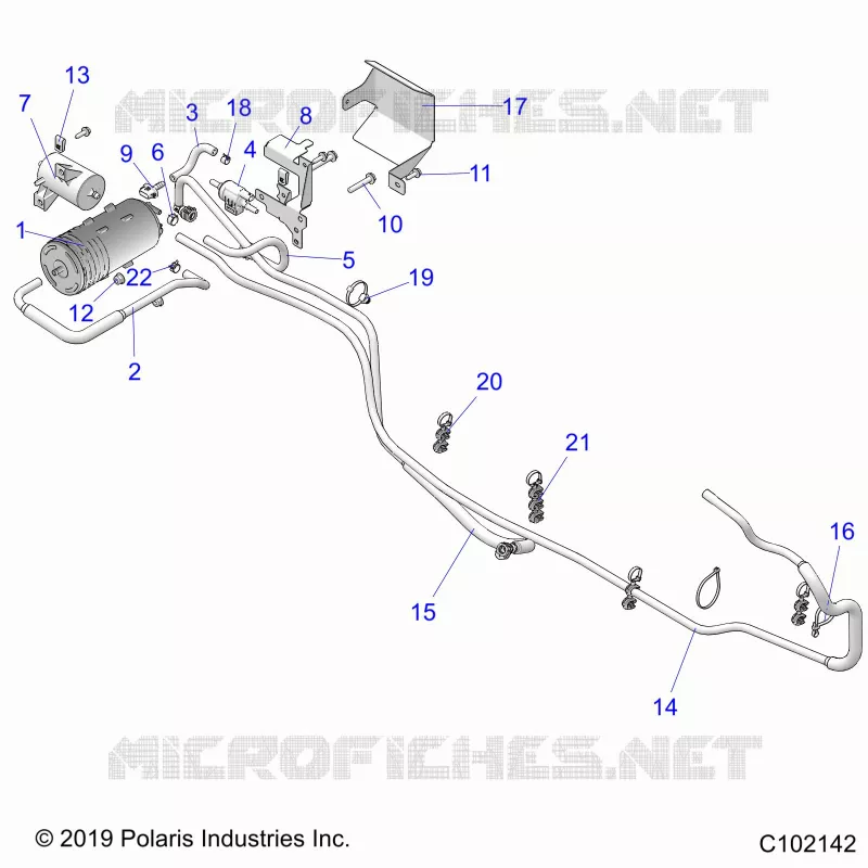 FUEL SYSTEM, FUEL TANK ASM., EVAP