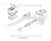 FRONT BRAKE BRAKE LEVER AND LH MASTER CYLINDER