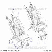 SEAT BELT MOUNTING, PREMIUM/ULTIMATE