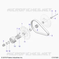 DRIVE TRAIN, SECONDARY CLUTCH