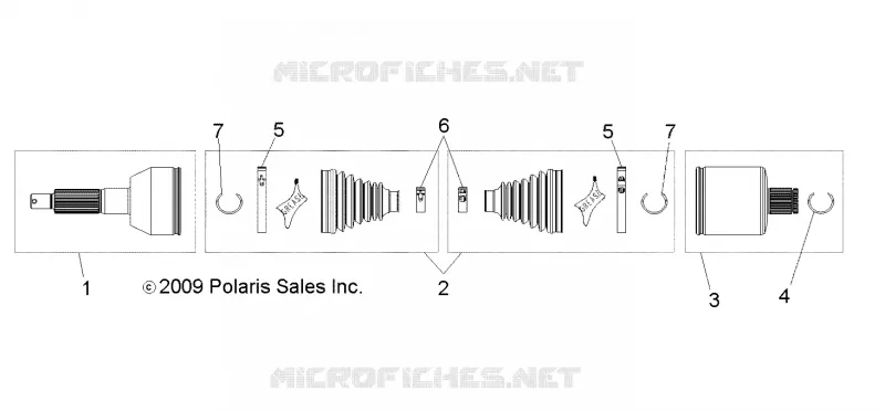 DRIVE TRAIN, REAR DRIVE SHAFT