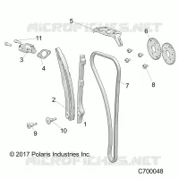 CAM CHAIN AND TENSIONER