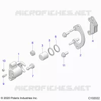 BRAKES, REAR CALIPER