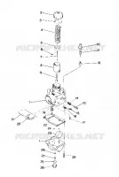 CARBURETOR TRAIL DEALER MUST VERIFY  JETTING   CARBURETOR NUMBERS (4919281928032A)
