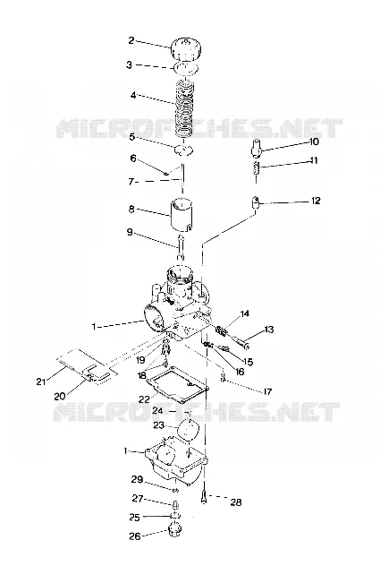 CARBURETOR TRAIL DEALER MUST VERIFY  JETTING   CARBURETOR NUMBERS (4919281928032A)