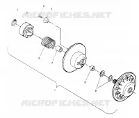 DRIVEN CLUTCH ASSEMBLY LITE GT 0953133 AND  EUROPEAN LITE GT E953133 (4928922892B012)