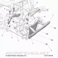 CHASSIS, MOUNTING, FRONT GEARCASE AND BUMPER MOUNTING