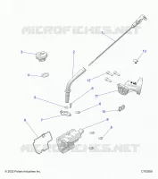 ENGINE, OIL DIPSTICK AND BREATHER