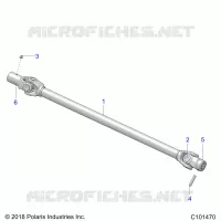 DRIVE TRAIN, PROP SHAFT, FRONT
