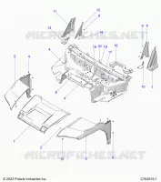 HOOD, LINER, FRONT FENDERS, A PILLARS