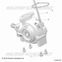 DRIVE TRAIN, GEARCASE MOUNTING, FRONT