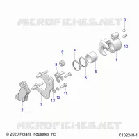 BRAKES, BRAKE FRONT BRAKE CALIPER