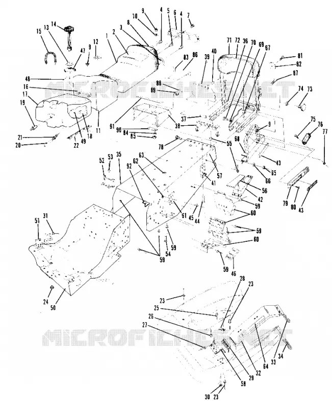 CHASSIS AND SEAT ALL SWEDISH INDY MODELS (4916051605003A)