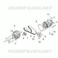 ENGINE, ALTERNATOR AND COMPRESSOR
