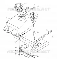 FUEL TANK MAGNUM 2X4 W97AA42A (4940704070A011)