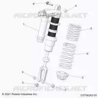 SUSPENSION, FRONT SHOCK MOUNTING