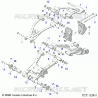 REAR SUSPENSION CONTROL ARM, MOUNTING