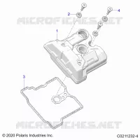 ENGINE, VALVE COVER