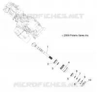 DRIVE TRAIN, MAIN GEARCASE OUTPUT SHAFT