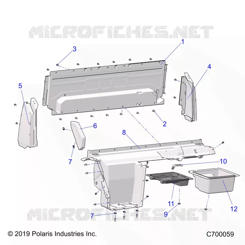 REAR BODYWORK CLOSEOFF, AND FENDERS