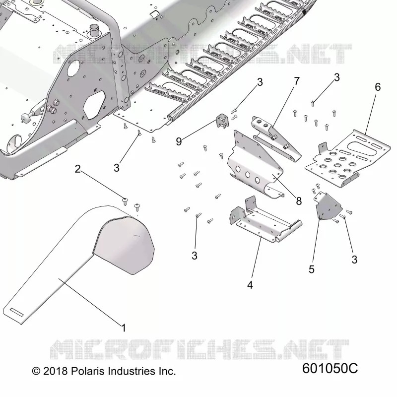CHASSIS, FOOTREST-LH AND CLUTCH GUARD