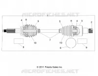 DRIVE TRAIN, REAR HALF SHAFT