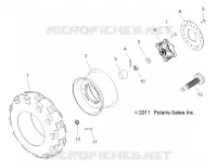 WHEELS, FRONT TIRE AND BRAKE DISC