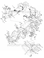 CHASSIS AND SEAT TRAIL DELUXE UPDATED 2/90 (4916831683003A)