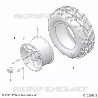 WHEELS, REAR TIRE