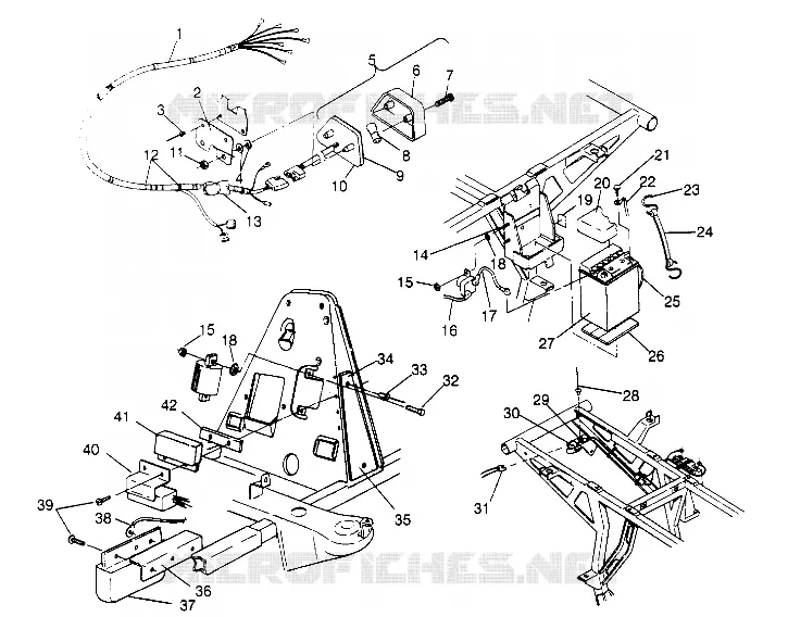 ELECTRICAL/TAILLIGHT ASSEMBLY 2X4 400L W947540 (4926752675C005)