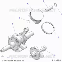 ENGINE, CRANKSHAFT, PISTON AND BALANCE SHAFT
