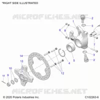 FRONT SUSPENSION HUBS, KNUCKLES AND BRAKE DISC