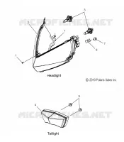 HEADLIGHT AND TAILLIGHT