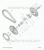 DRIVE TRAIN, SECONDARY CLUTCH