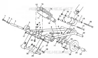 FRONT TORQUE ARM 500 INDY 0982764(A)(B) AND EUROPEAN 500 INDY E982764A (4942104210B009)