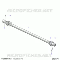 DRIVE TRAIN, PROP SHAFT, FRONT