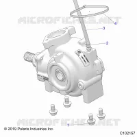 DRIVE TRAIN, GEARCASE MOUNTING, FRONT