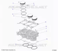 CYLINDER AND PISTON