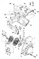 BLOWER HOUSING AND RECOIL STARTER TRAIL (4912701270044A)