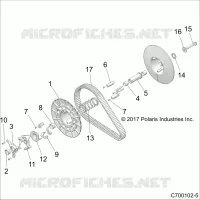 DRIVE TRAIN, SECONDARY CLUTCH