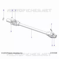 DRIVE TRAIN, FRONT PROP SHAFT