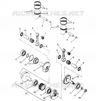 PISTON   CRANKSHAFT  TRAIL 0952761, TRAIL DELUXE 0952262,   AND EUROPEAN (4928862886C014)