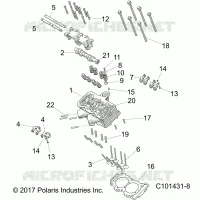 CYLINDER HEAD, CAM AND VALVES