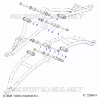 FRONT SUSPENSION A-ARMS MOUNTING