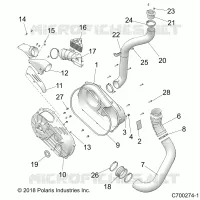 DRIVE TRAIN, CLUTCH COVER AND DUCTING